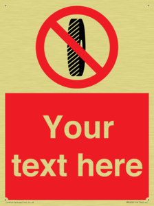 Custom Do Not Change Grinding Wheel Sign